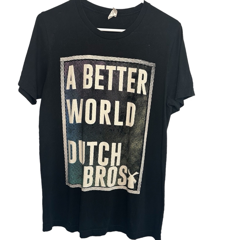 Dutch Bros Black “A Better World” MEDIUM Tee DB 1992